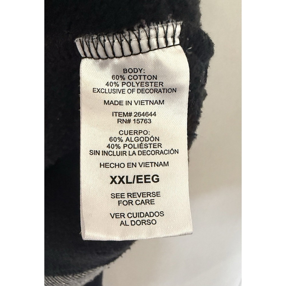 Champion Sweatshirt Hoodie Pullover Women's XXL Black Sliver Trim Long Sleeve - Picture 4 of 6